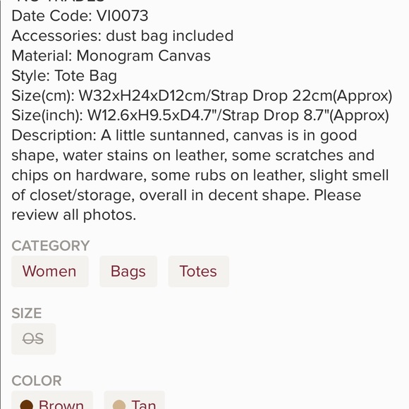 Authentic Louis Vuitton cabas piano - Picture 9 of 9